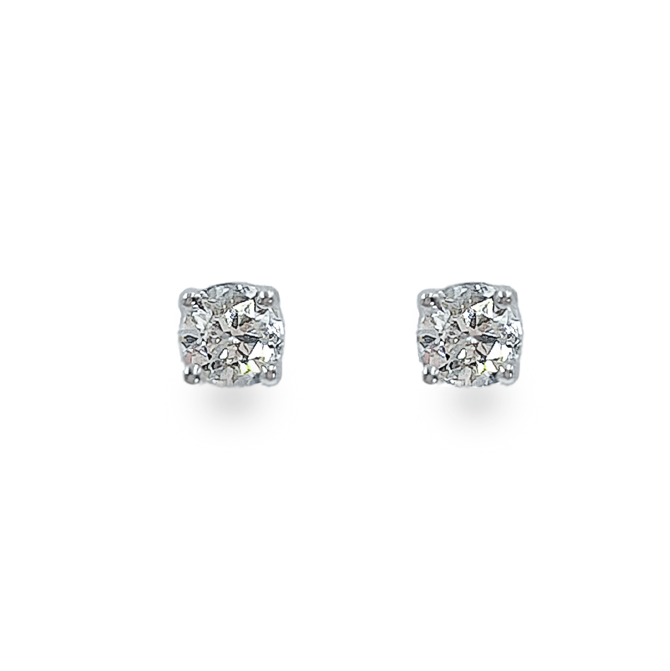 0.5 ctw Round Brilliant Diamond Studs - أقراط - Luxury Diamond Jewelry shop Dubai - SABA DIAMONDS