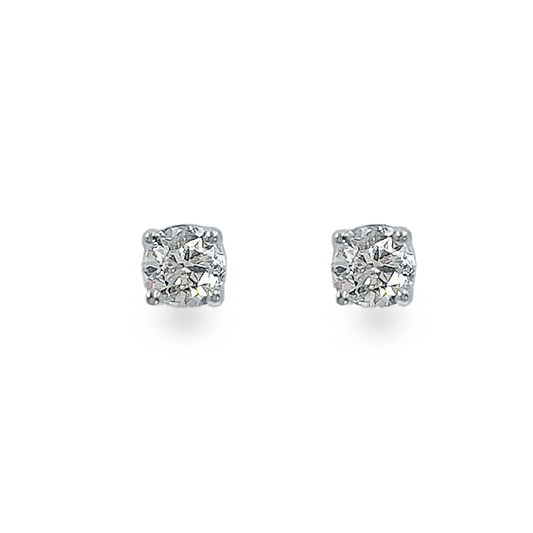 0.5 ctw Round Brilliant Diamond Studs - أقراط - Luxury Diamond Jewelry shop Dubai - SABA DIAMONDS
