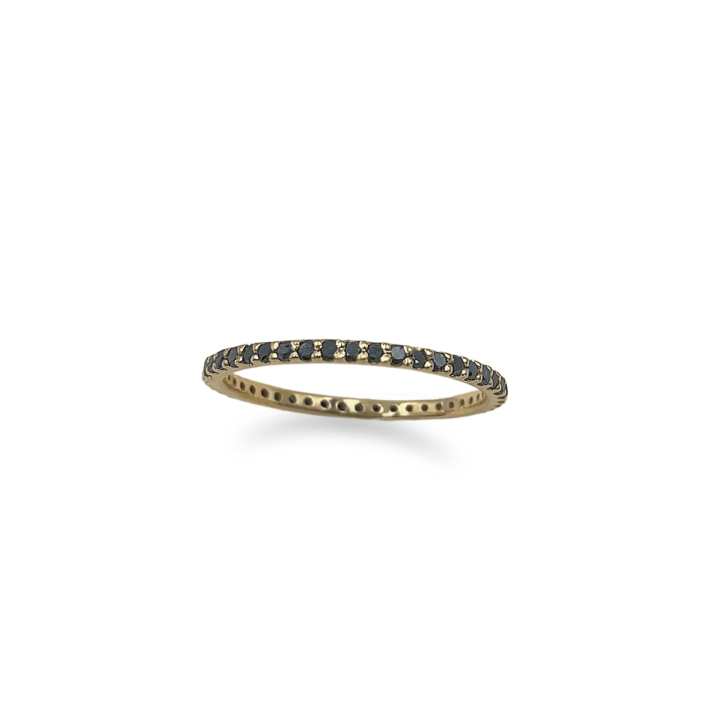 Rose Gold 1.5 Pointer Black Diamond Eternity - جرس - Luxury Diamond Jewelry shop Dubai - SABA DIAMONDS