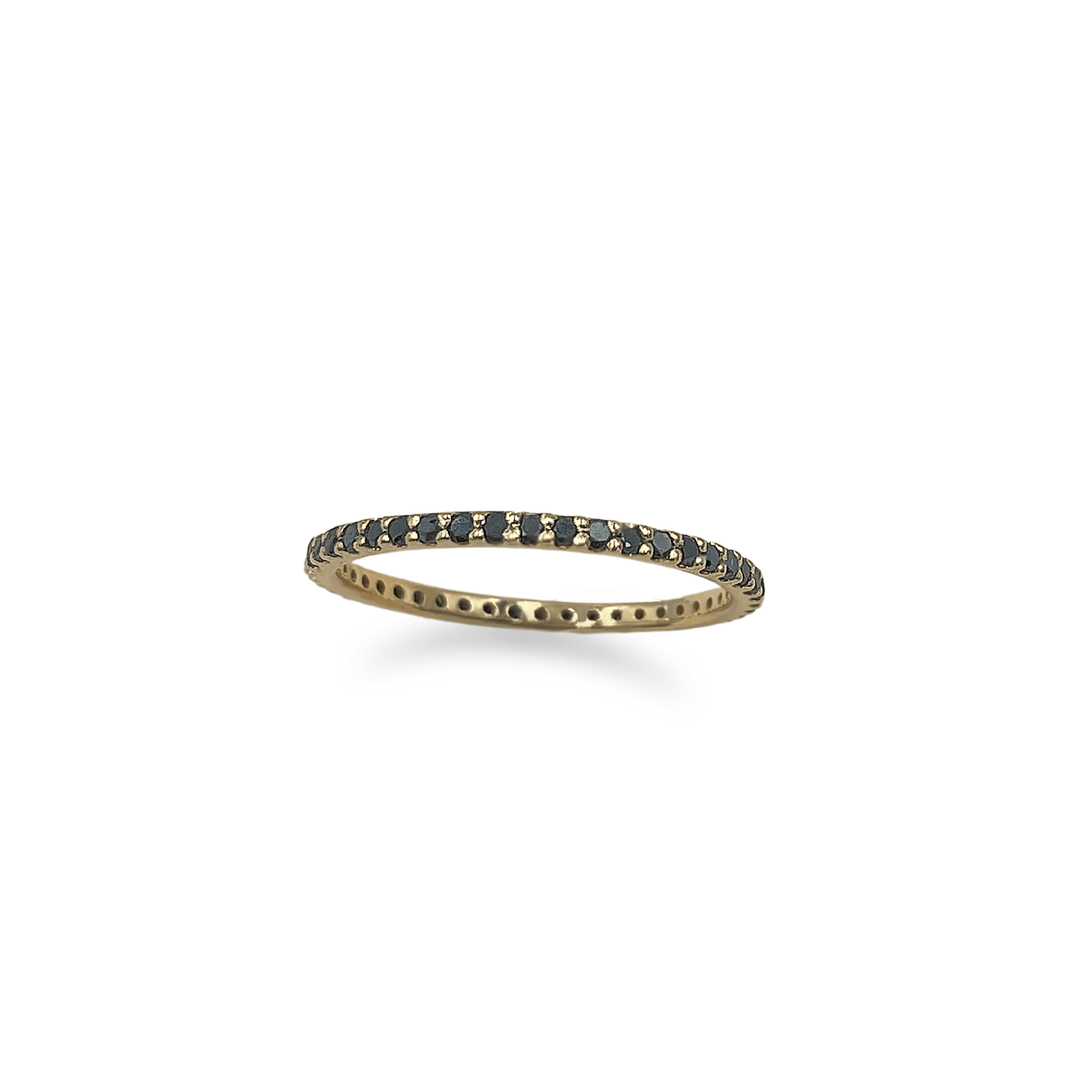 Rose Gold 1.5 Pointer Black Diamond Eternity - جرس - Luxury Diamond Jewelry shop Dubai - SABA DIAMONDS