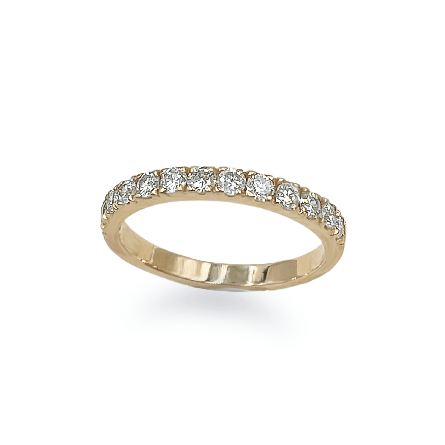 Rose Gold Half Eternity Band Big - جرس - Luxury Diamond Jewelry shop Dubai - SABA DIAMONDS