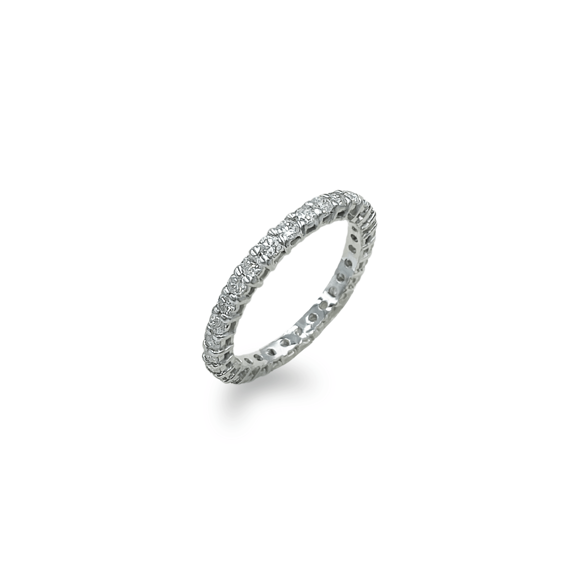 White Gold 3.5 Pointer Eternity Band - جرس - Luxury Diamond Jewelry shop Dubai - SABA DIAMONDS