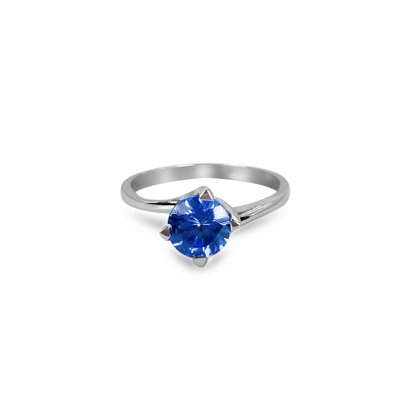 Round Twisting Tanzanite Ring- جرس - Luxury Diamond Jewelry shop Dubai - SABA DIAMONDS