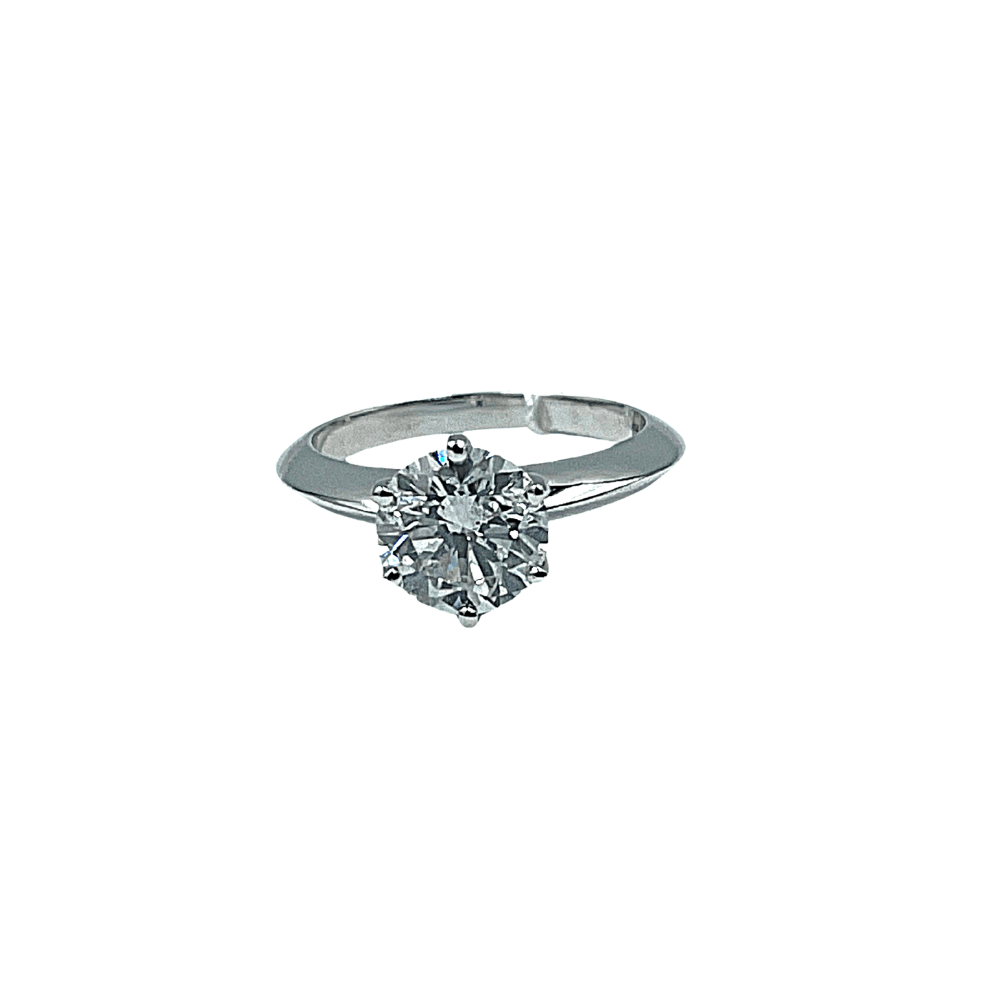 2.02 ct round brilliant solitaire white gold- جرس - Luxury Diamond Jewelry shop Dubai - SABA DIAMONDS