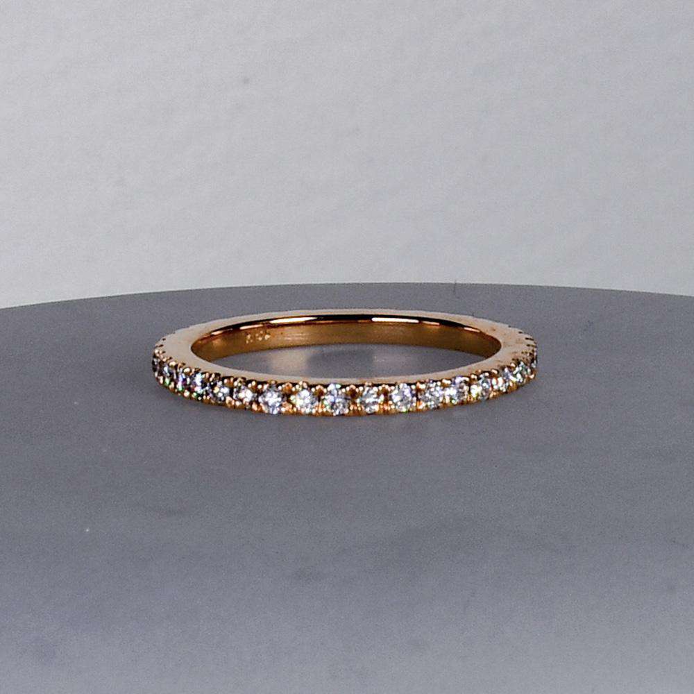 Rose Gold 2.5 Pointer Eternity Band - جرس - Luxury Diamond Jewelry shop Dubai - SABA DIAMONDS