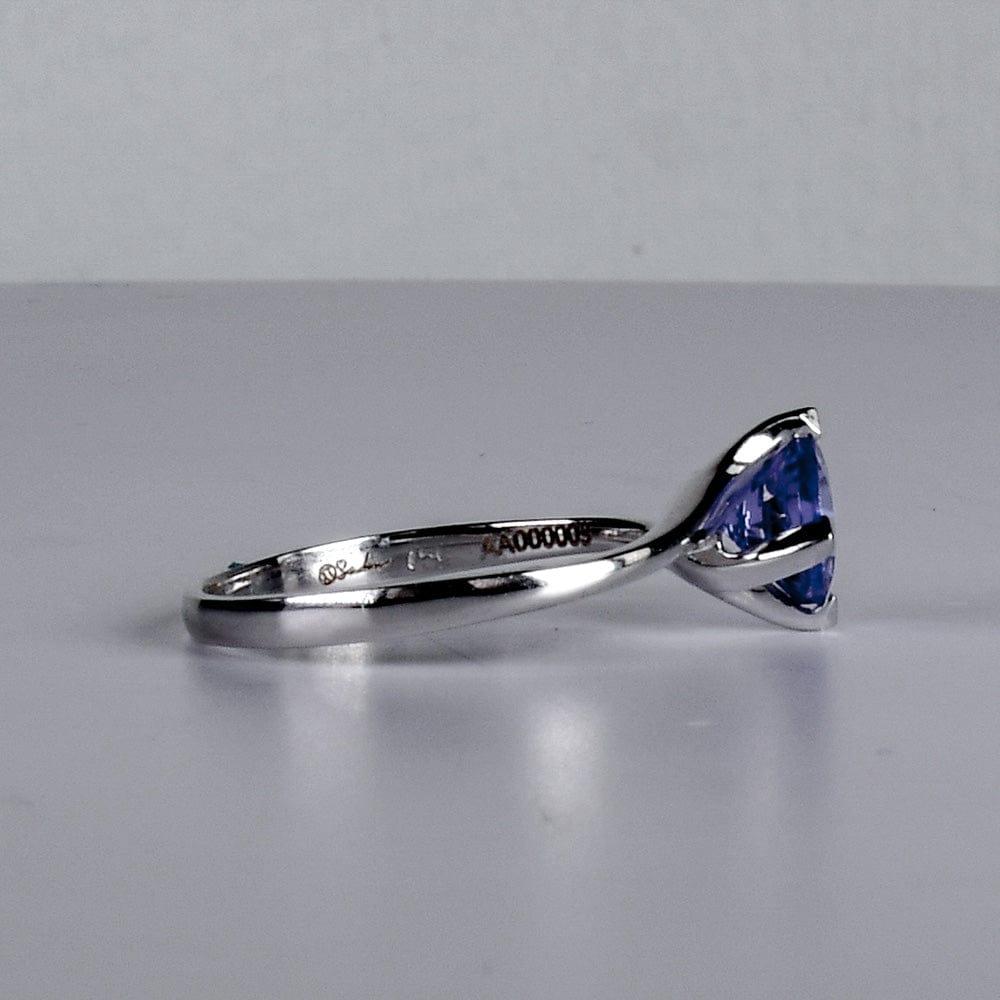 Round Twisting Tanzanite Ring- جرس - Luxury Diamond Jewelry shop Dubai - SABA DIAMONDS
